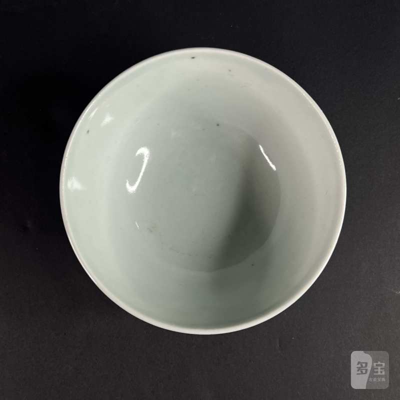 清嘉庆 青花淡描四季花卉纹碗 - 图5